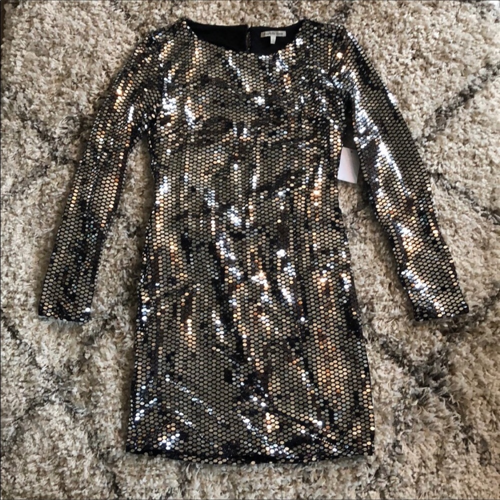 Sequin Metallic Dress